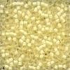 Size 11 Frosted Glass Seed Beads - Ivory Creme