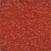 Size 11 Frosted Glass Seed Beads - Red Red