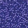Size 11 Frosted Glass Seed Beads - Blue Violet