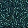 Size 11 Frosted Glass Seed Beads - Bottle Green