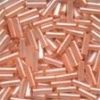 Small Bugle Beads - Peach Creme