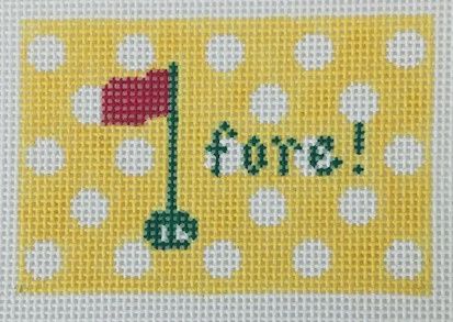 Fore - Yellow with Dots - Luggage Tag Insert