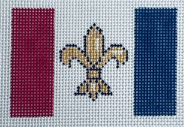 French Flag - Fleurs - Luggage Tag Insert