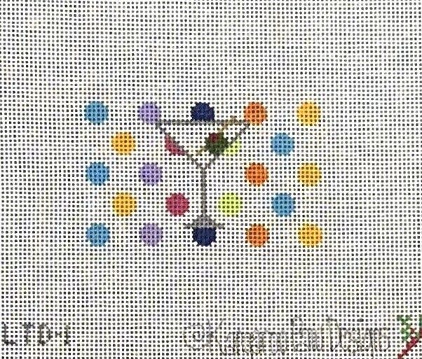 Martini - Multicolor Dots - Luggage Tag Insert
