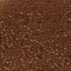 Size 15 Petite Glass Seed Beads - Matte Pumpkin