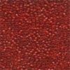 Size 15 Petite Glass Seed Beads - Red Red
