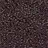 Size 15 Petite Glass Seed Beads - Matte Chocolate