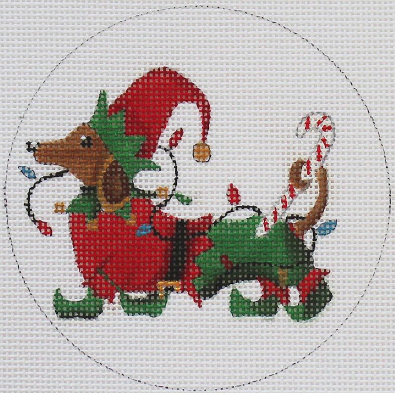 Ornament Dachshund: Elf