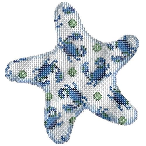 Crabs on White Starfish