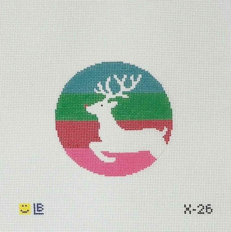 Reindeer on Stripes