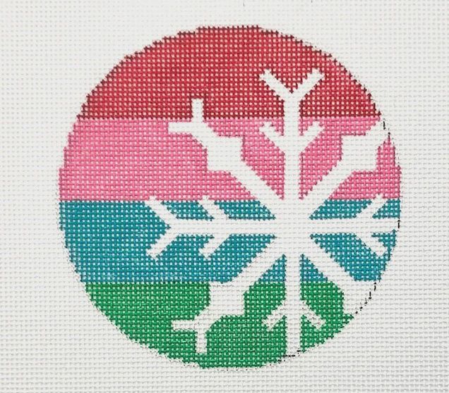 Snowflake on Stripes (13 Mesh)