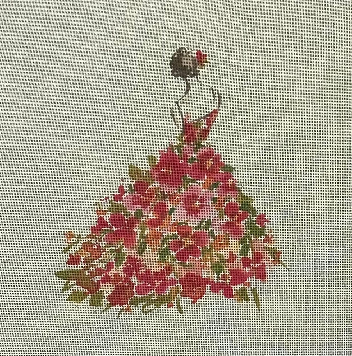Lady with Multi Flowers - Large Size