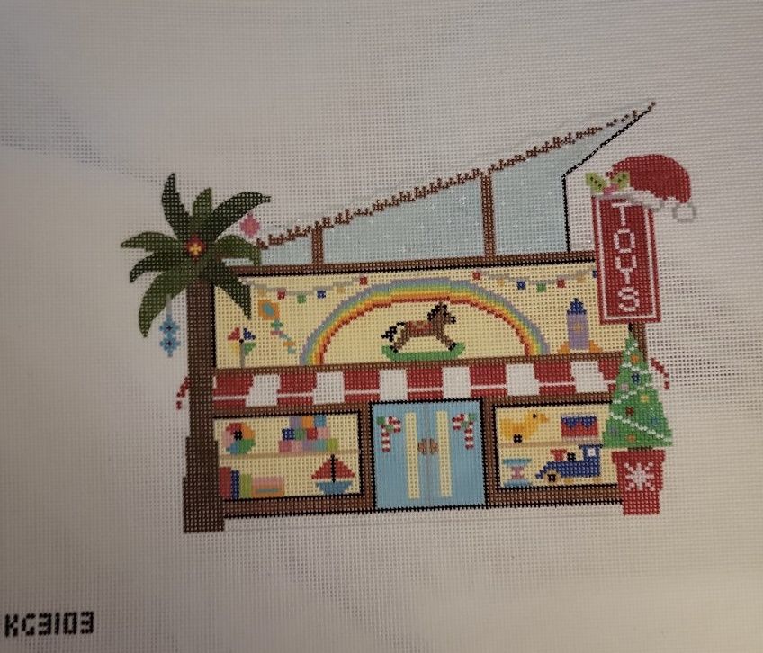 Mid-Century Christmas Village - Toy Store