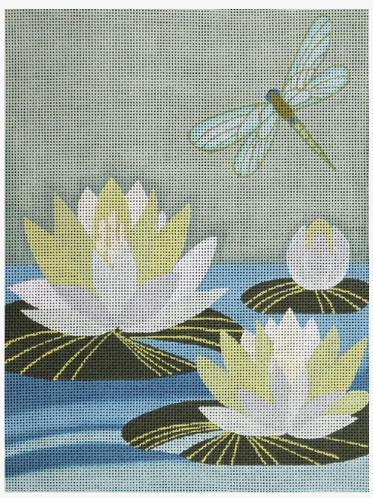 Dragonfly and Lillies