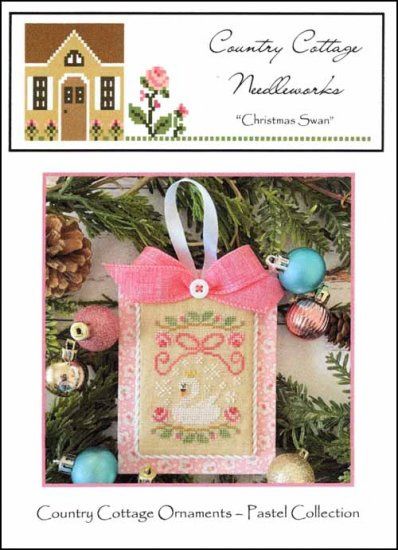 Pastel Collection Ornament #10 - Christmas Swan