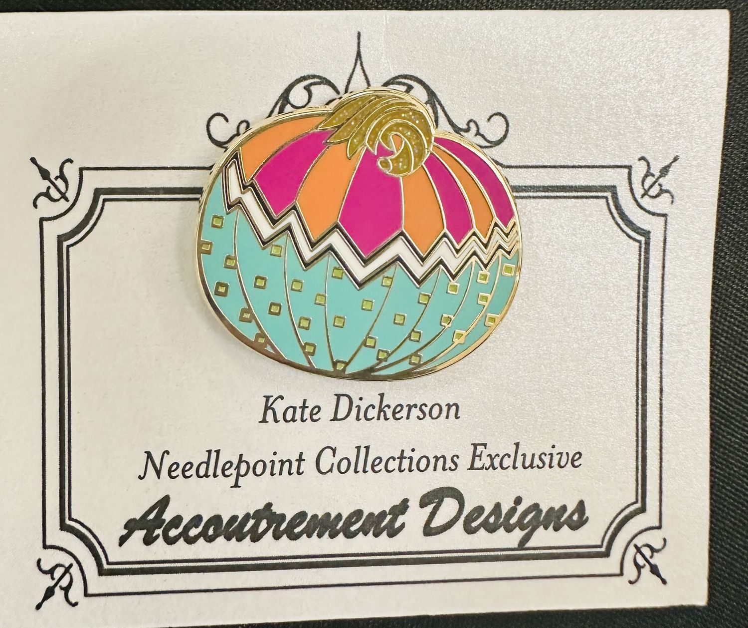 Needle Minder - Funky Punkin #8 (Turquoise Bottom)