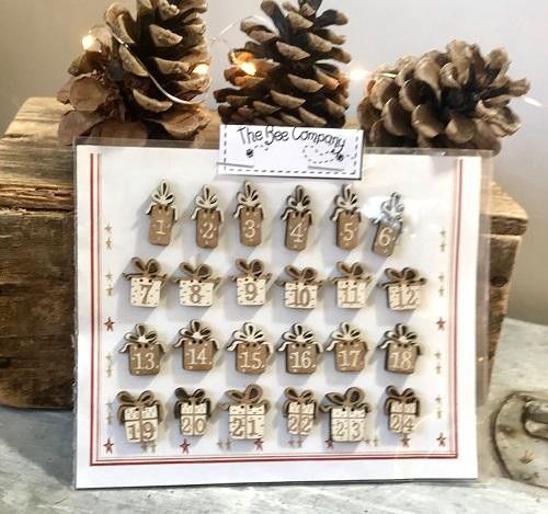 Advent Calendar Presents Button Pack