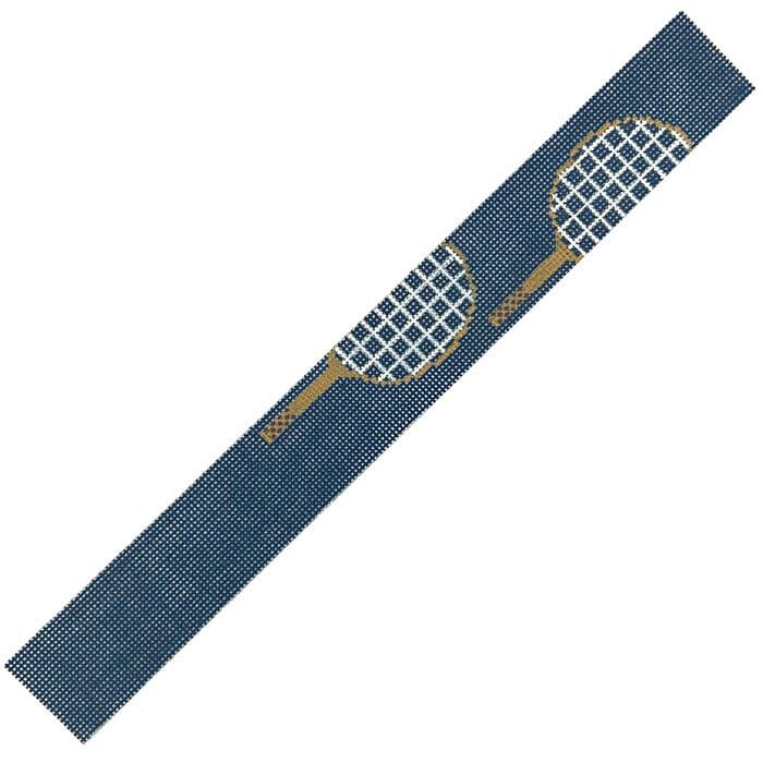 Tennis Rackets Loop Keychain - Navy