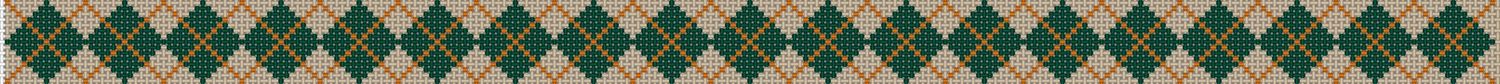 Argyle Belt - Green/Orange/Khaki Background