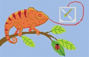 Chameleon Tooth Fairy Pillow