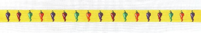 Colorful Chili Peppers Belt