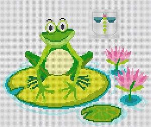 Frog on Lily Pad Tooth Fairy Pillow