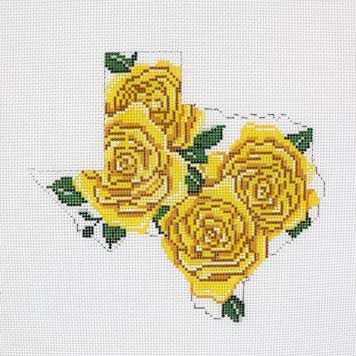 Texas State Shaped Yellow Roses