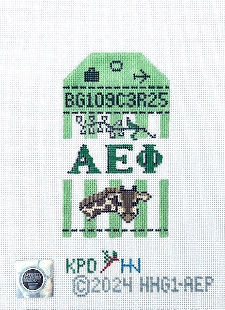 Alpha Epsilon Phi - Sorority Retro Travel Tag
