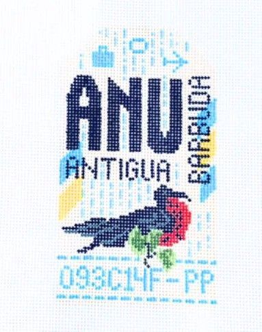 Antigua &amp; Barbuda ANU - Retro Travel Tag