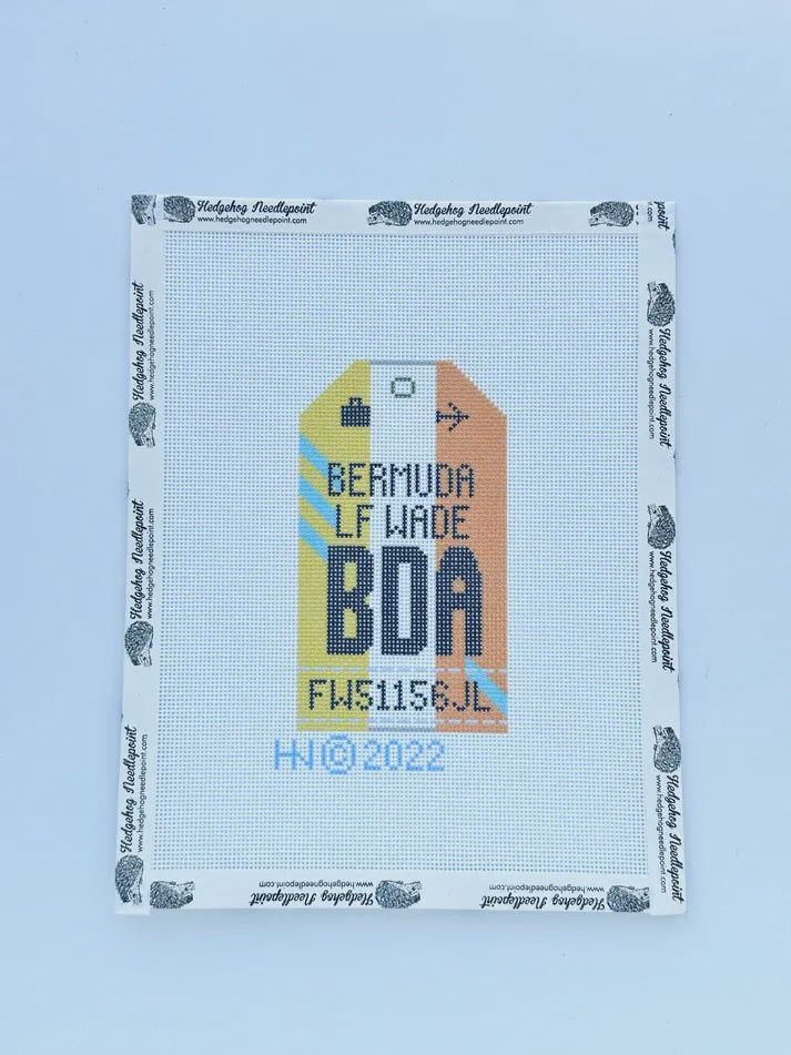 Bermuda BDA - Retro Travel Tag
