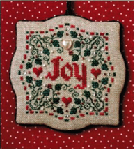 Joy Christmas Ornament (with beads)