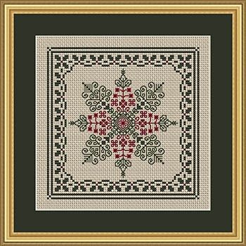 Christmas - Holly and Pine Snowflake