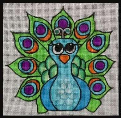 Turquoise &amp; Lime Peacock