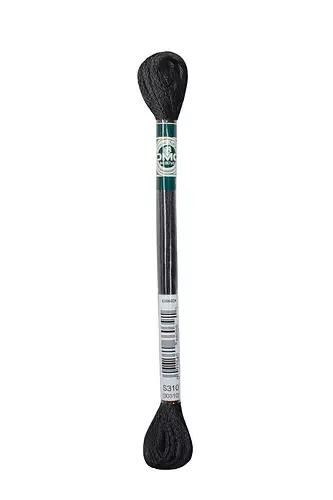 DMC Satin Floss - 310 - Black