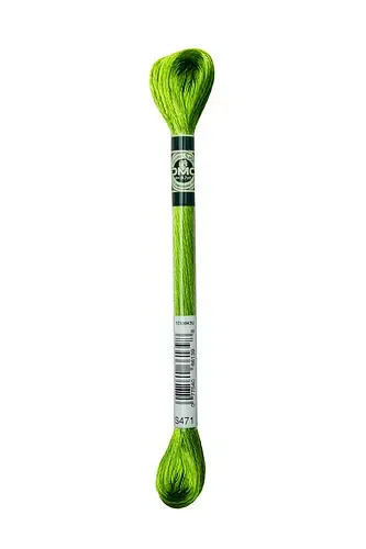 DMC Satin Floss - 471 - Avocado Green, Very Light