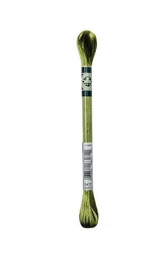 DMC Satin Floss - 472 - Avocado Green, Ultra Light