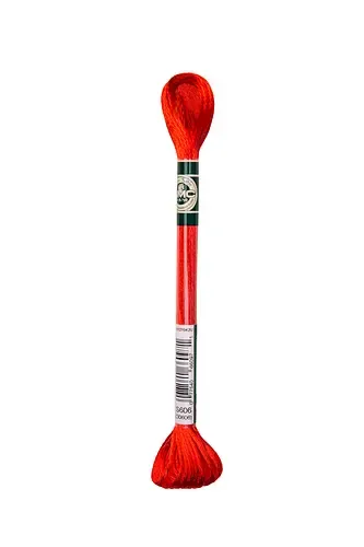 DMC Satin Floss - 606 - Bright Orange Red