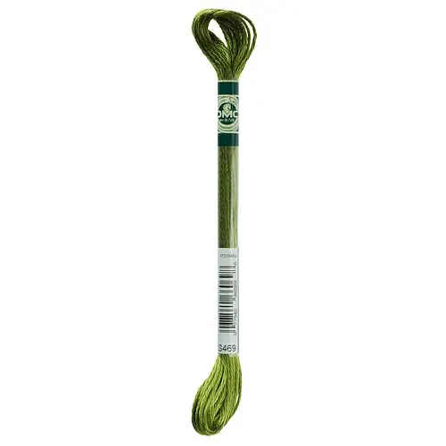 DMC Satin Floss - 469 - Avocado Green