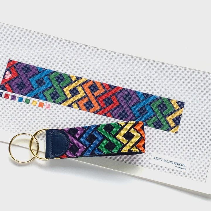 Hicks Braid Key Fob - Rainbow