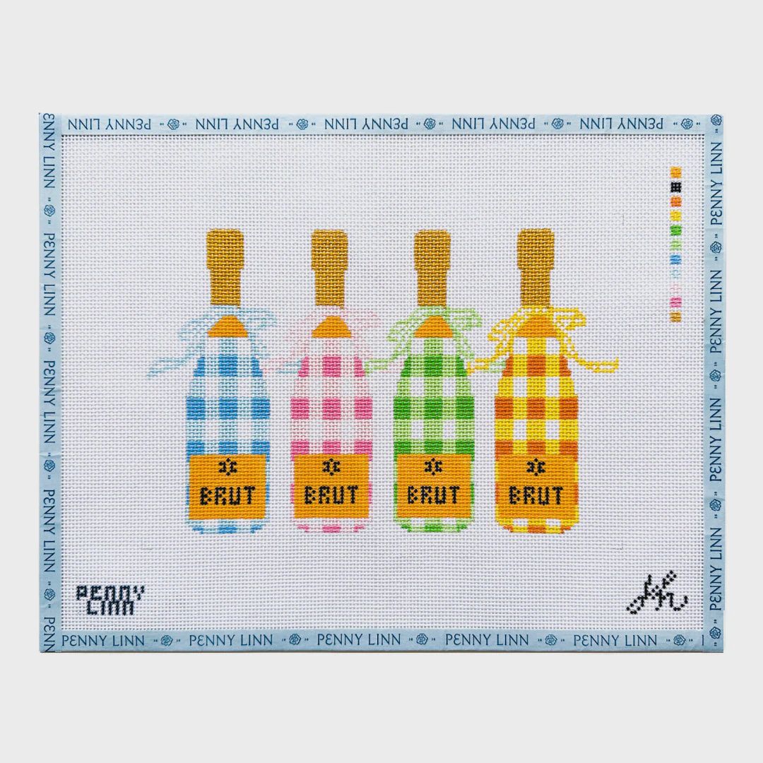 Gingham Group Painted Champagne