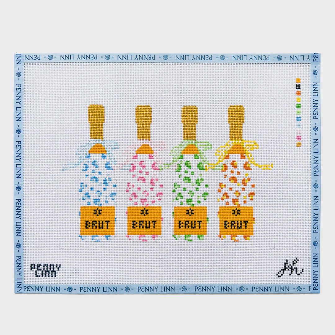 Cheetah Group Painted Champagne