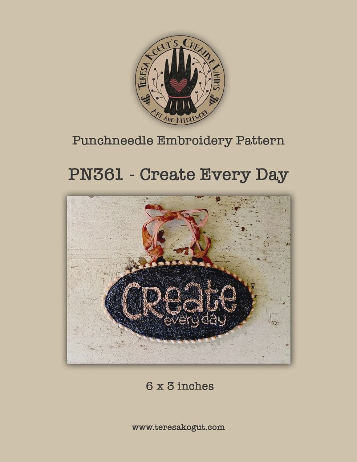 Create Every Day (Punch Needle Pattern)