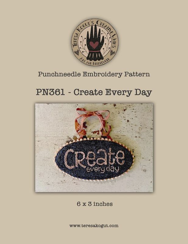 Create Every Day (Punch Needle Pattern)