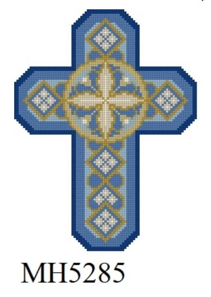 Cross - Diamond and Leaf