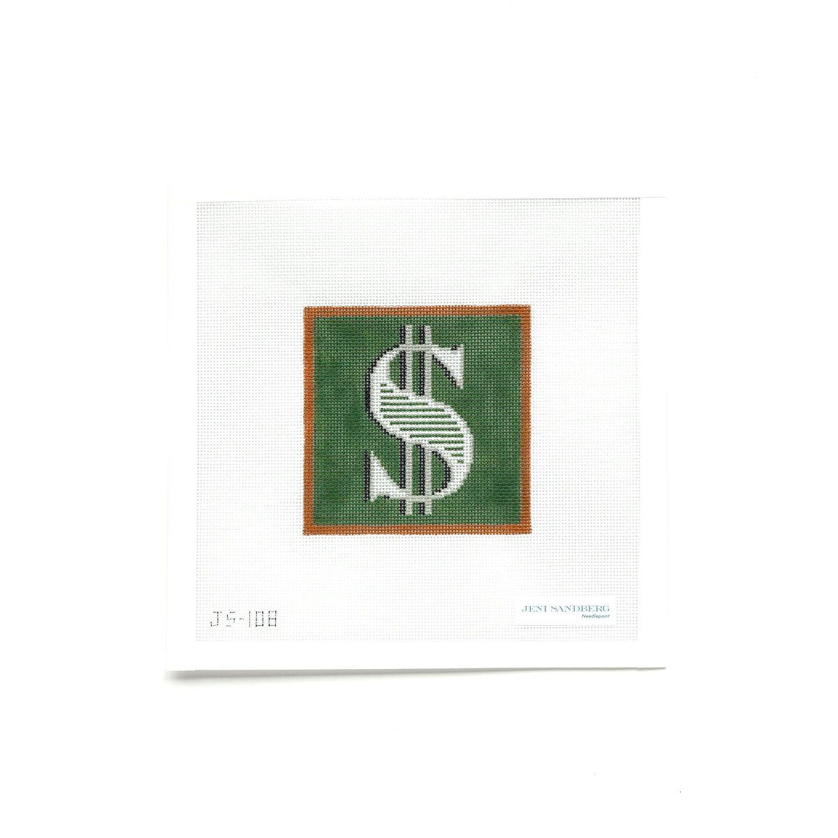 Dollar Sign 4" Square