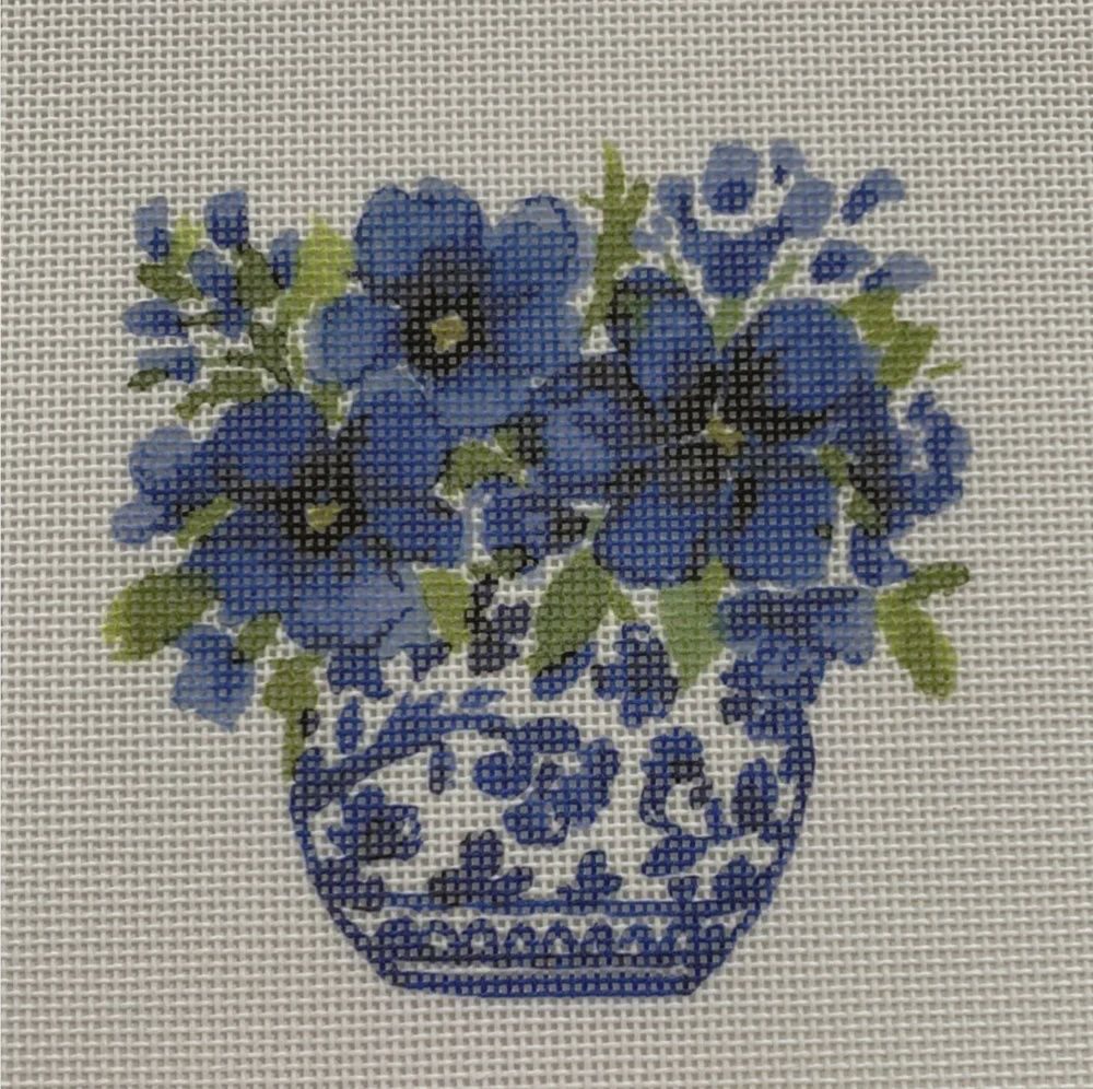 Chinoiserie Blue Flowers