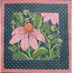 Pink Echinacea 12-inch Pillow