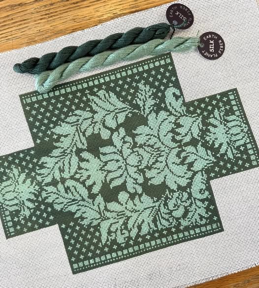 Royal Damask Green Brick
