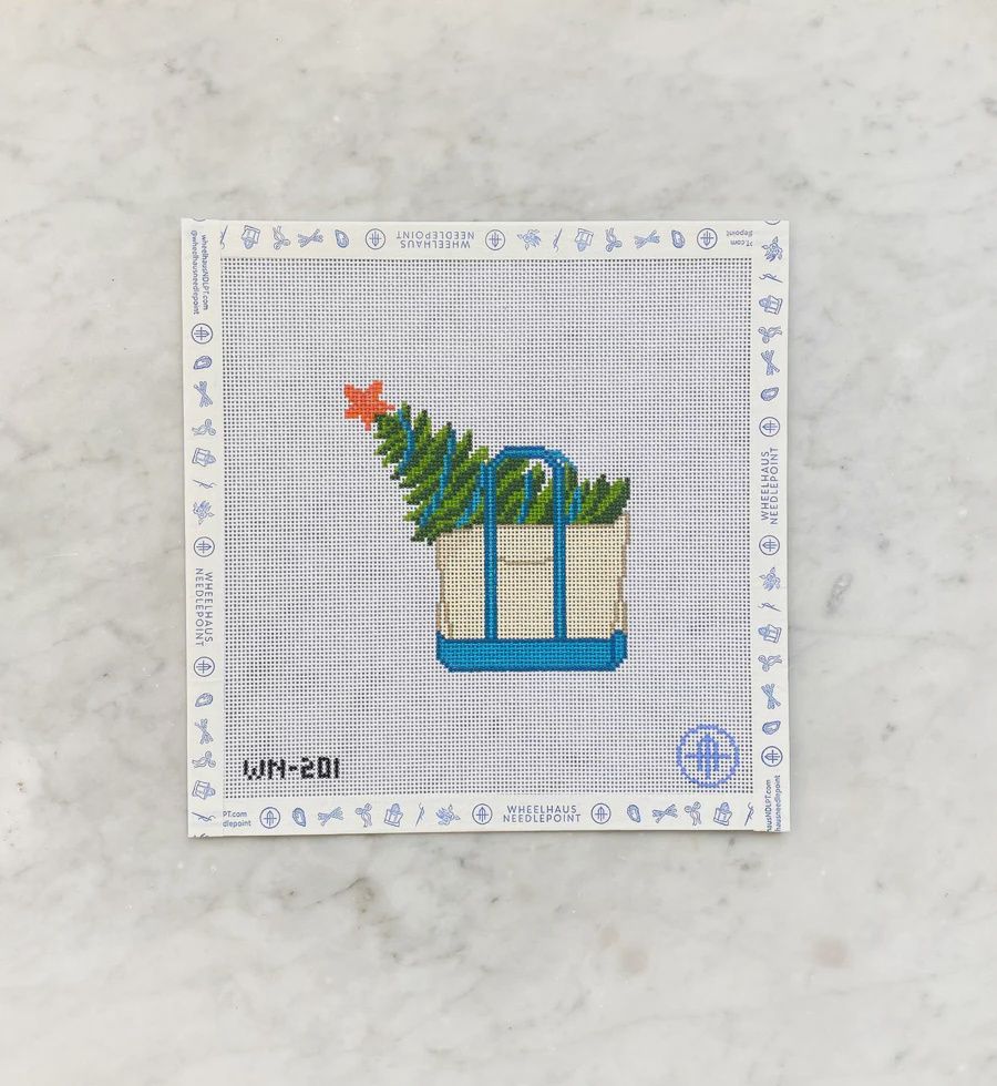 Starfish Christmas Tree Tote - Blue Tote - Day 1