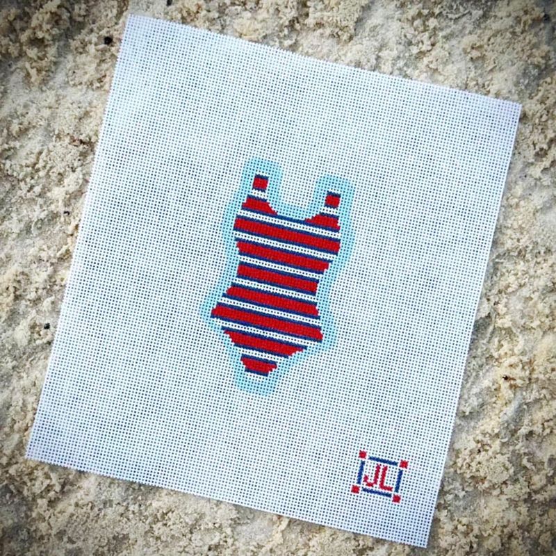Bathing Suit Series - Red, White &amp; Blue Stripes